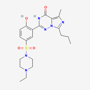 (2-(5-((4-ethylpiperazin-1-yl)sulfonyl)-2-hydroxyphenyl)-5-methyl-7-propylimidazo[5,1-f][1,2,4]triaz