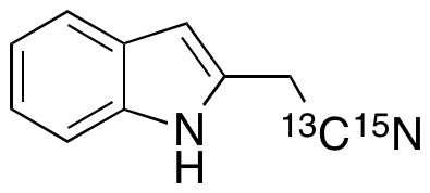 2-(Cyanomethyl)indole-13C,15N