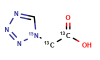 2-(Tetrazol-1-yl)acetic Acid-13C2,15N	