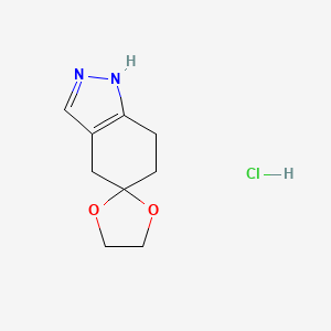 2,4,6,7-Tetrahydrospiro[1,3-dioxolane-2,5-indazole] hydrochloride