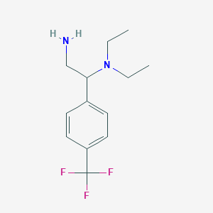 {2-Amino-1-[4-(trifluoromethyl)phenyl]ethyl}diethylamine