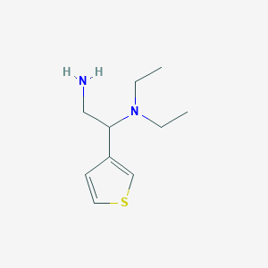 [2-Amino-1-(thiophen-3-yl)ethyl]diethylamine