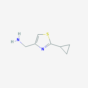 (2-Cyclopropylthiazol-4-yl)methanamine