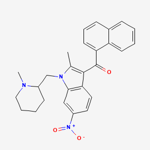[2-Methyl-1-[(1-methyl-2-piperidinyl)methyl]-6-nitro-1H-indol-3-yl]-1-naphthalenylmethanone
