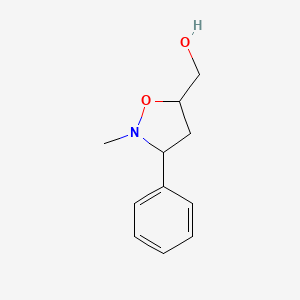 (2-Methyl-3-phenyltetrahydro-5-isoxazolyl)methanol