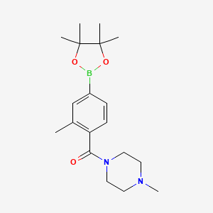 (2-Methyl-4-(4,4,5,5-tetramethyl-1,3,2-dioxaborolan-2-yl)phenyl)(4-methylpiperazin-1-yl)methanone