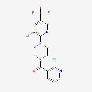 (2-chloro-3-pyridinyl){4-[3-chloro-5-(trifluoromethyl)-2-pyridinyl]piperazino}methanone