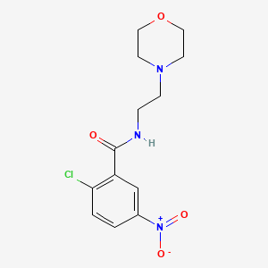 (2-chloro-5-nitrophenyl)-N-(2-morpholin-4-ylethyl)formamide