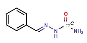 (2E)-2-(Phenylmethylene)hydrazinecarboxamide-13C