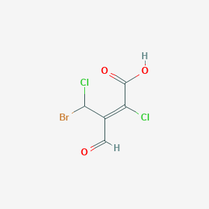 (2E)-4-Bromo-2,4-dichloro-3-formyl-2-butenoic Acid