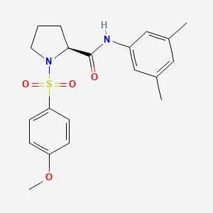 (2S)-N-(3,5-dimethylphenyl)-1-(4-methoxyphenyl)sulfonylpyrrolidine-2-carboxamide