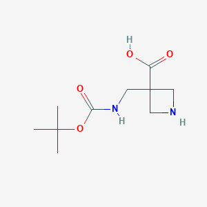 3-[[[(1,1-dimethylethoxy)carbonyl]amino]methyl]-3-Azetidinecarboxylic acid
