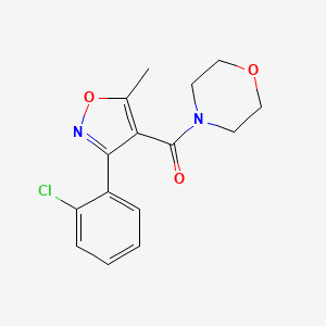 [3-(2-chlorophenyl)-5-methyl-4-isoxazolyl](morpholino)methanone