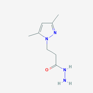 3-(3,5-dimethyl-1H-pyrazol-1-yl)propanohydrazide