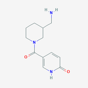 (3-(Aminomethyl)piperidin-1-yl)(6-hydroxypyridin-3-yl)methanone