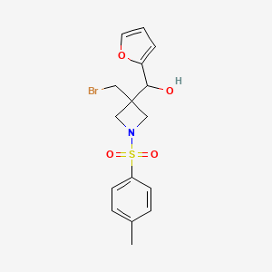 (3-(Bromomethyl)-1-tosylazetidin-3-yl)(furan-2-yl)methanol