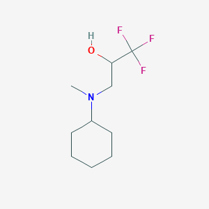 3-[Cyclohexyl(methyl)amino]-1,1,1-trifluoro-2-propanol