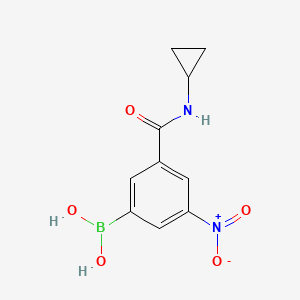 (3-(Cyclopropylcarbamoyl)-5-nitrophenyl)boronic acid
