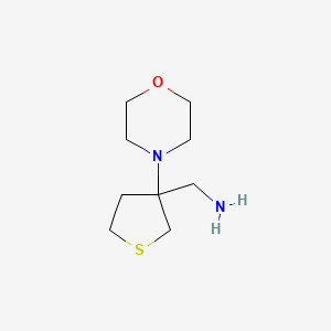 [3-(Morpholin-4-yl)thiolan-3-yl]methanamine