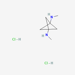 [3-(aminomethyl)bicyclo[1.1.1]pentan-1-yl]methanamine dihydrochloride