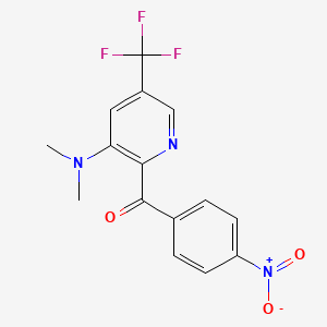 [3-(dimethylamino)-5-(trifluoromethyl)-2-pyridinyl](4-nitrophenyl)methanone