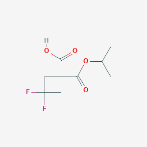 3,3-difluoro-1-[(propan-2-yloxy)carbonyl]cyclobutane-1-carboxylic acid