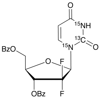 3,5-Dibenzoate-2,2-difluorouridine-13C,15N2