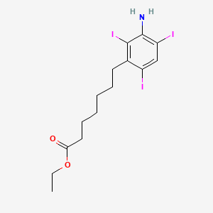 3-Amino-2,4,6-triiodobenzeneheptanoic Acid Ethyl Ester