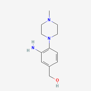 [3-Amino-4-(4-methylpiperazin-1-yl)phenyl]methanol