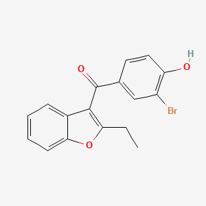 (3-Bromo-4-hydroxyphenyl)(2-ethyl-3-benzofuranyl)-methanone