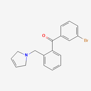 (3-Bromophenyl)(2-((2,5-dihydro-1H-pyrrol-1-yl)methyl)phenyl)methanone