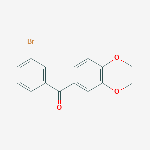 (3-Bromophenyl)(2,3-dihydro-1,4-benzodioxin-6-yl)methanone