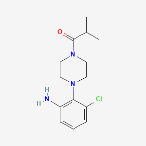 [3-Chloro-2-(4-isobutyrylpiperazin-1-yl)phenyl]amine