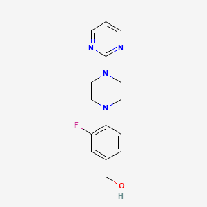 {3-Fluoro-4-[4-(pyrimidin-2-yl)piperazin-1-yl]phenyl}methanol
