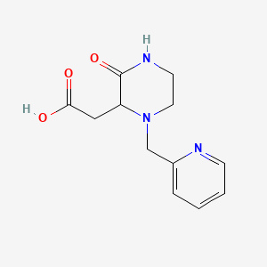 (3-Oxo-1-pyridin-2-ylmethyl-piperazin-2-yl)-acetic acid