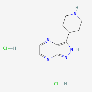 3-Piperidin-4-yl-1H-pyrazolo[3,4-b]pyrazine dihydrochloride