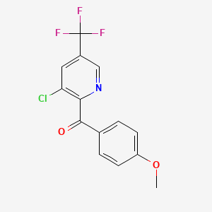 [3-chloro-5-(trifluoromethyl)-2-pyridinyl](4-methoxyphenyl)methanone