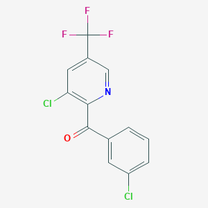 (3-chloro-5-(trifluoromethyl)pyridin-2-yl)(3-chlorophenyl)methanone