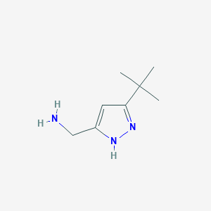 (3-tert-Butyl-1H-pyrazol-5-yl)methylaminehydrochloride