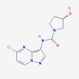 (3S)-N-(5-Chloropyrazolo[1,5-a]pyrimidin-3-yl)-3-hydroxy-1-pyrrolidinecarboxamide
