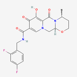 (3S,7R)-N-[(2,4-difluorophenyl)methyl]-11-hydroxy-7-methyl-9,12-dioxo-4-oxa-1,8-diazatricyclo[8.4.0.0{3,8}]tetradeca-10,13-diene-13-carboxamide