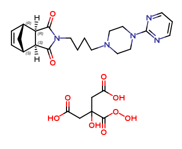 (3aR,4R,7S,7aS)-2-(4-(4-(pyrimidin-2-yl)piperazin-1-yl)butyl)-3a,4,7,7a-tetrahydro-1H-4,7-methanoiso