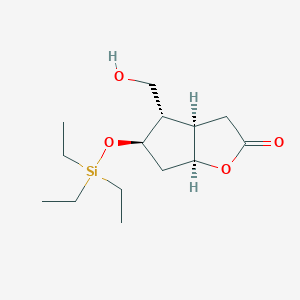 (3aR,4S,5R,6aS)-4-(Hydroxymethyl)-5-((triethylsilyl)oxy)hexahydro-2H-cyclopenta[b]furan-2-one