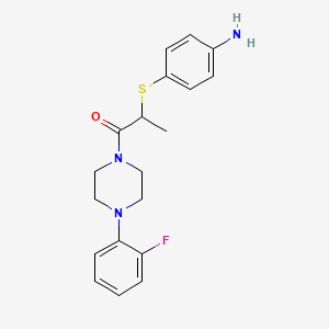 [4-({2-[4-(2-Fluorophenyl)piperazin-1-yl]-1-methyl-2-oxoethyl}thio)phenyl]amine