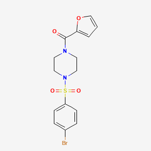 {4-[(4-bromophenyl)sulfonyl]piperazino}(2-furyl)methanone