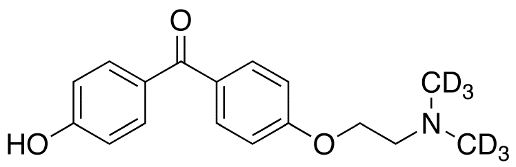 [4-[2-(Dimethylamino)ethoxy]phenyl](4-hydroxyphenyl)methanone-d6
