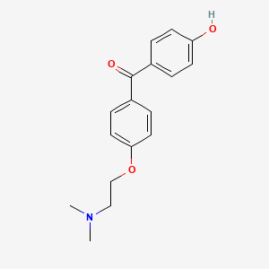 [4-[2-(Dimethylamino)ethoxy]phenyl](4-hydroxyphenyl)methanone