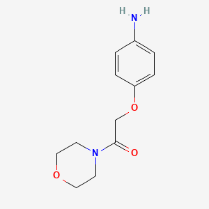 [4-(2-Morpholin-4-yl-2-oxoethoxy)phenyl]amine
