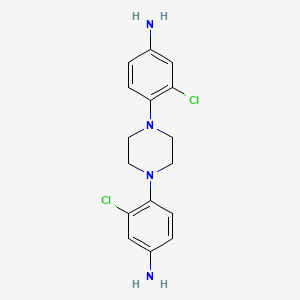 {4-[4-(4-Amino-2-chlorophenyl)piperazin-1-yl]-3-chlorophenyl}amine