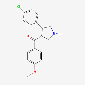 [4-(4-chlorophenyl)-1-methyltetrahydro-1H-pyrrol-3-yl](4-methoxyphenyl)methanone